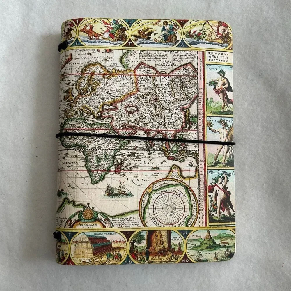 Travel Planner World Map Journal and Stickers Set